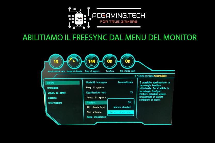 Osd monitor pc Freesync NVIDIA