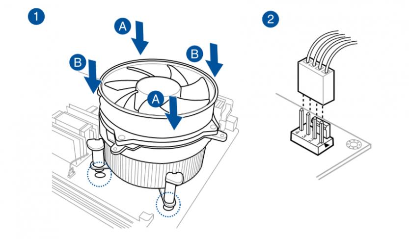 come installare dissipatore cpu