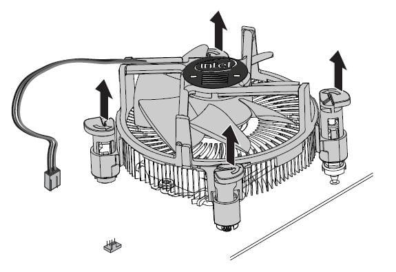 come smontare dissipatore cpu intel 2