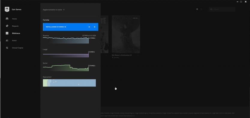 epic games home installazione fortnite in corso