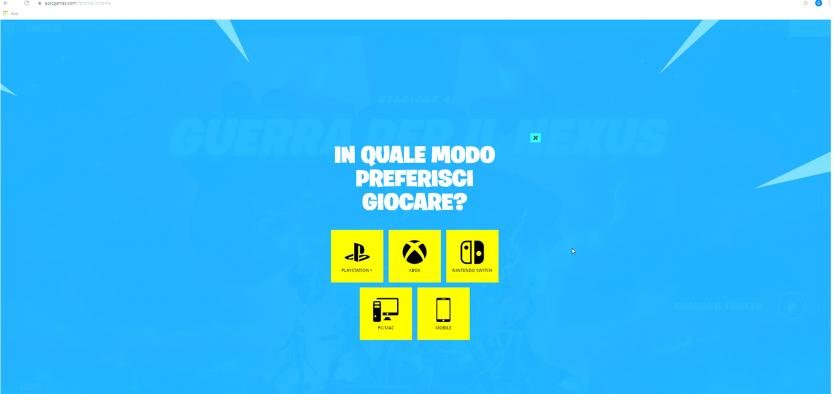 epic games scelta piattaforma gioco