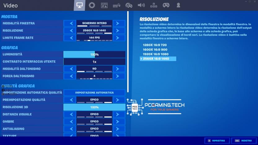 miglior impostazioni grafiche fortnite ninja part 1