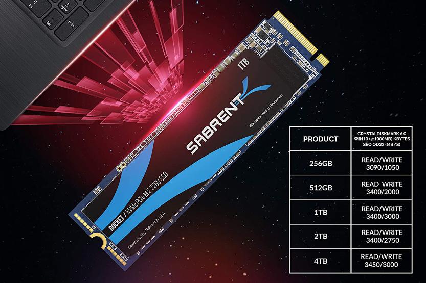 SSD M.2 NVME SABRENT 1TB