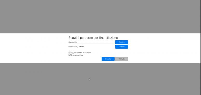 scelta percorso installazione