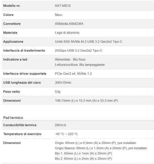 silverstone ms12 usb 3 2 gen2x2 specs