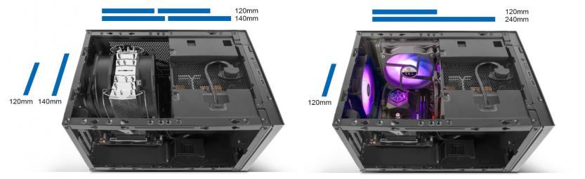 silverstone sugo 14 radiator and air cooling