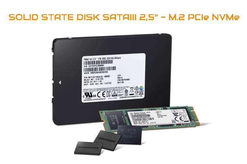 SOLID STATE DISK SATA III M.2 PCIe NVMe