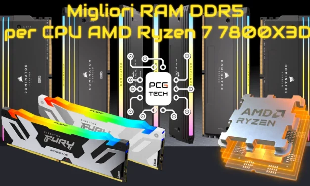 Migliori RAM DDR5 per CPU AMD Ryzen 7 7800X3D