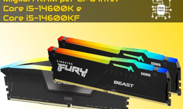 Migliori RAM per CPU Intel Core i5-14600K e KF