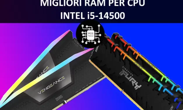 Migliori RAM per CPU Intel Core i5-14500