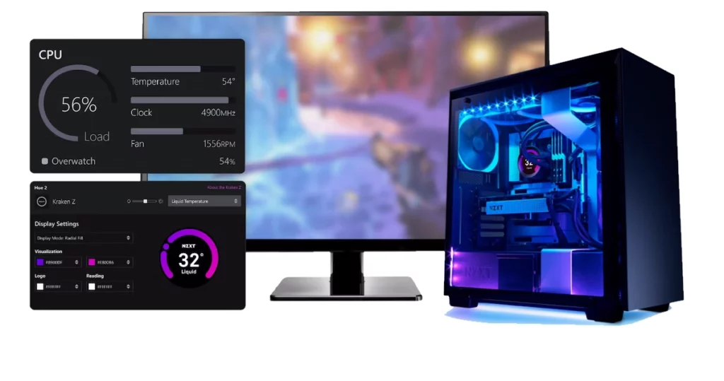 nzxt cam software led rgb