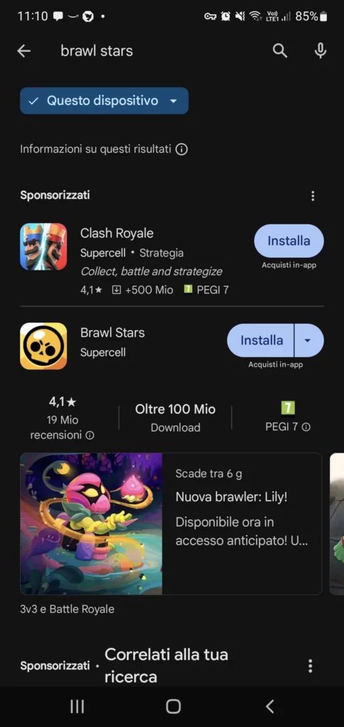 brawl stars google play store