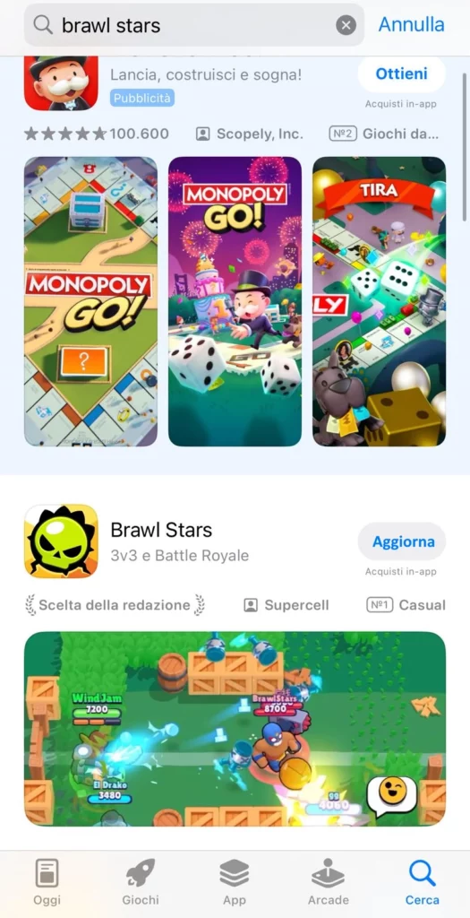 come aggiornare brawl stars ios iphone ipad