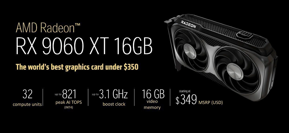 9060xt 16 gb specs
