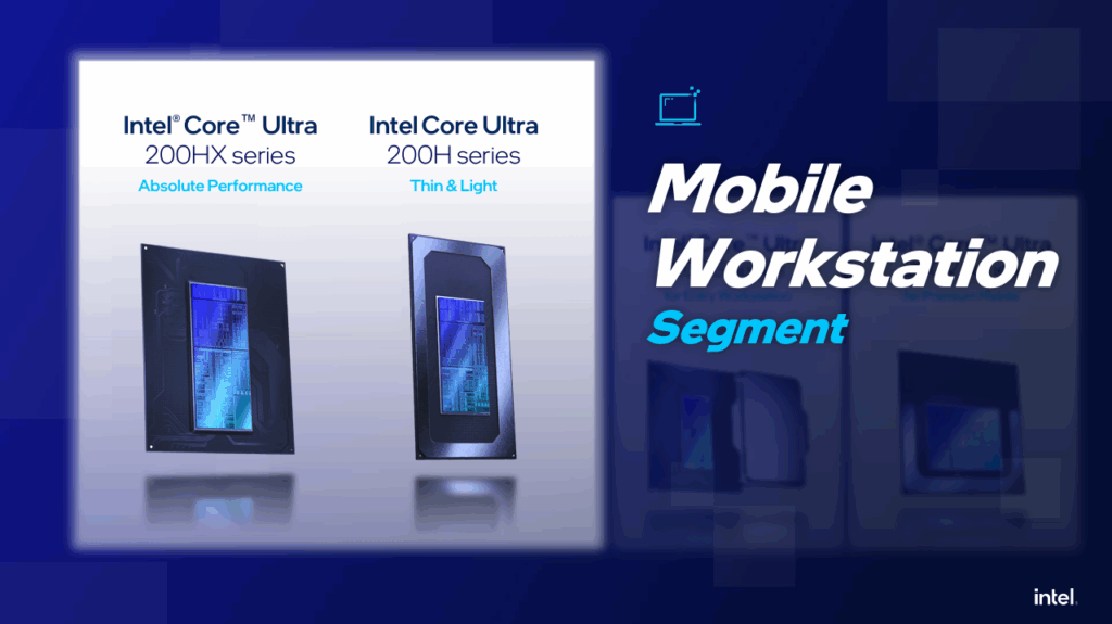 intel entry-level Core Ultra 200 per workstation, desktop e laptop